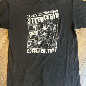 Alstyle Black Coffin Culture Graphic Tee